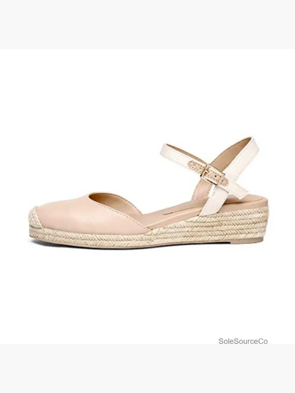 Closed Toe Espadrilles Wedge Sandals with Ankle Strap